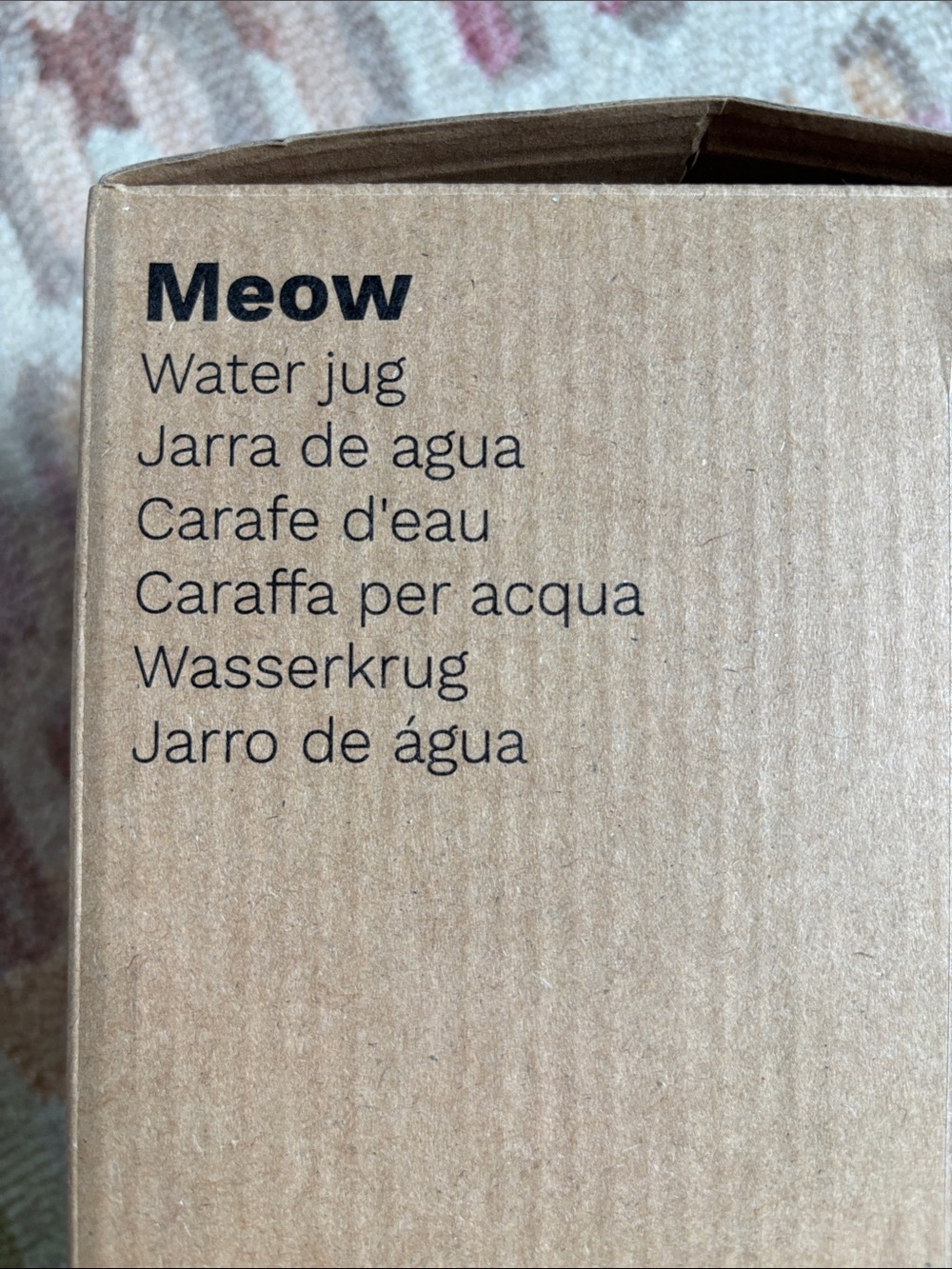 ๐ธBalvi Gifts S.L. Meow Water Jug Clear Glass CAT new in box ๐ฆ๐ง - Picture 7 of 16
